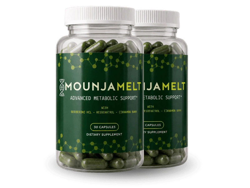 MounjaMelt 2 Bottle Pack — 60 Day Supply Advanced Metabolic Support with Berberine HCl and Natural Botanicals