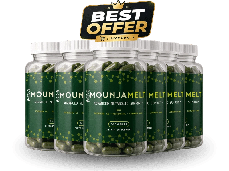 MounjaMelt 6 Bottle Best Value Pack — 180 Day Advanced Metabolic Support Protocol for Maximum Weight Management Results